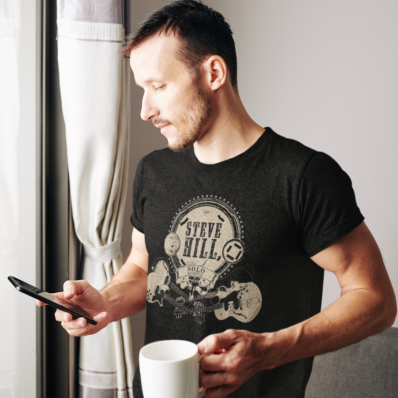 Steve Hill Solo Recordings Guitars - T-Shirt - Men