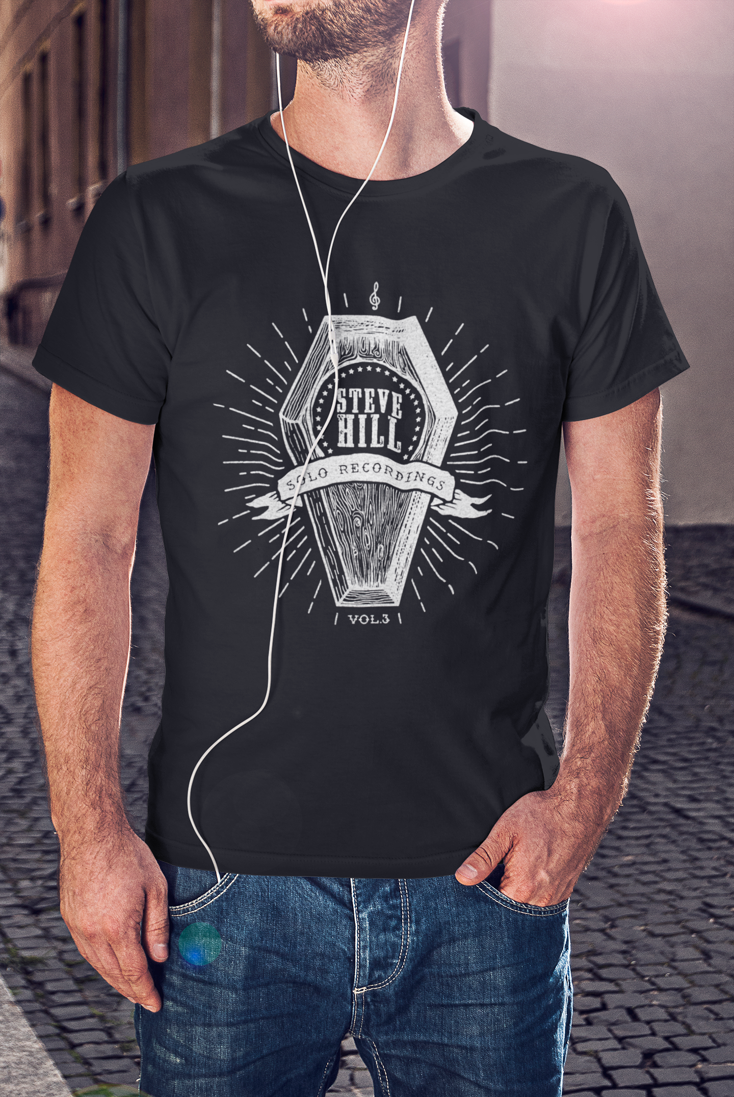 Steve Hill - Solo Recordings Volume 3 Coffin - T-Shirt - Men