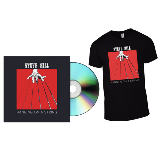 BUNDLE | Steve Hill - Hanging On A String  CD + T-Shirt Hanging On A String
